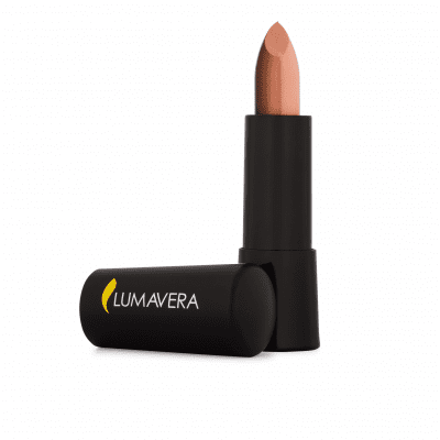 A lipstick that is sitting in the tube.