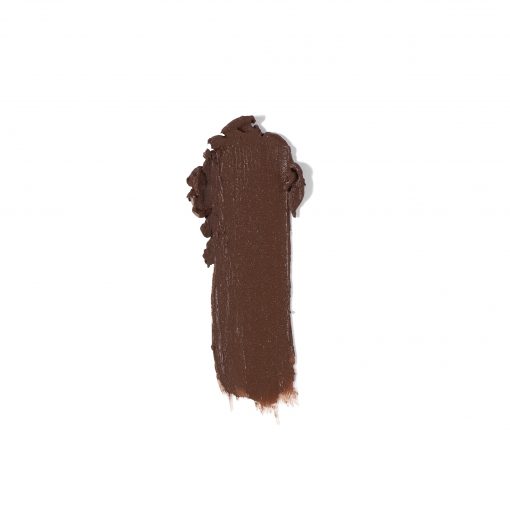 A brown stick of wax on top of white background.
