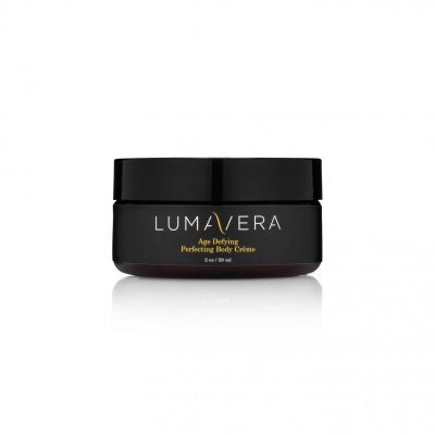 A black container of lumavera hair mask.