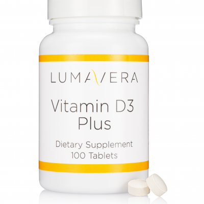 A bottle of vitamin d 3 plus tablets